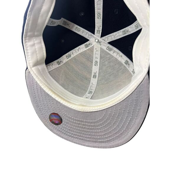 New Era Men’s 8 Oakland A’s Script Over Flag Fitted Hat Fan Apparel Baseball Cap - Picture 7 of 7